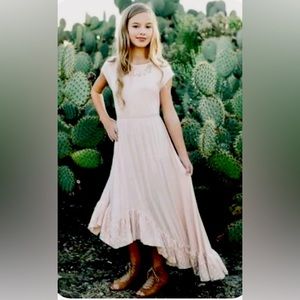 Joyfolie Liza Dress in Shell Pink